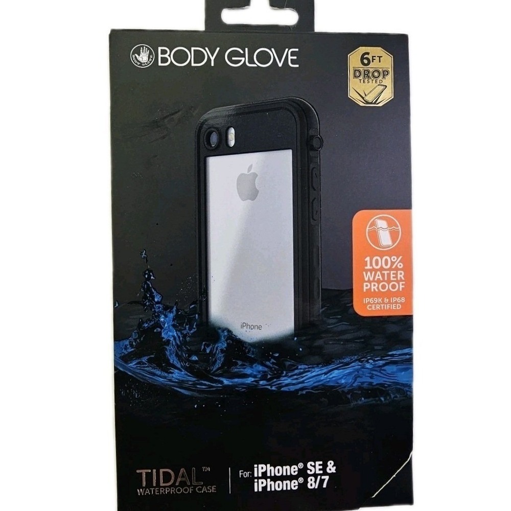 Body Glove Tidal Waterproof Case for iPhone SE iPhone 8 iPhone 7 Black NEW